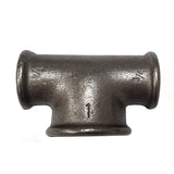 Raccord Té réduit fonte noire Fem/Fem/Fem (20X27)-(26X34)-(20X27)