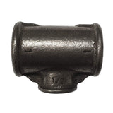 Raccord Té réduit fonte noire Fem/Fem/Fem (26X34)-(15X21)-(26X34)
