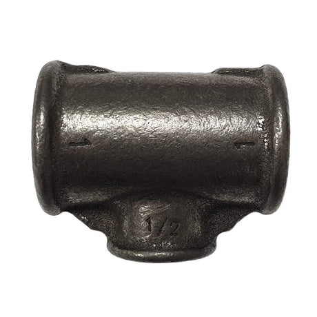 Raccord Té réduit fonte noire Fem/Fem/Fem (26X34)-(15X21)-(26X34)