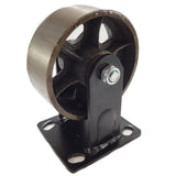 Roulette industrielle noire métal pour meuble