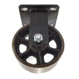 Roulette industrielle noire métal pour meuble