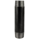 tuyau de plomberie fileté en acier noir 3/4''