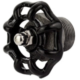 volant de valve noir à visser 3/4''