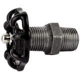 Volant noir 52mm sur mamelon - volant de vanne décoratif en fonte noire - vue 4